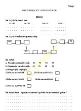 30 Đề thi học kỳ 2 môn Toán Lớp 1 (Kết nối tri thức với cuộc sống)